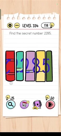 🧠 Brain Test Level 334 SOLVED! 😱 Secret Master Hack!