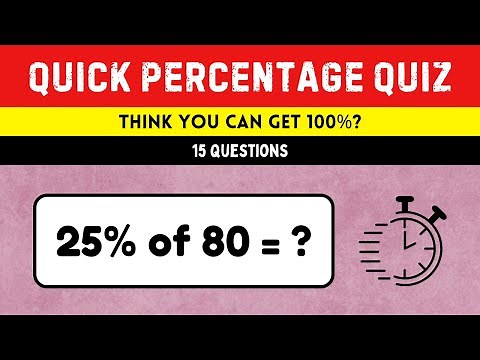 Math Quiz That Will Test Your Percent Skills!
