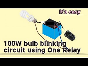 230V bulb blinking using relay #easyproject4u #relay #blinking