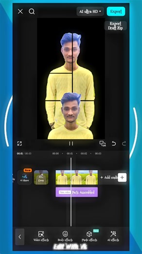 Capcat parts Assembled Edit ❤| #capcuttutorial #shorts #trendingreelsediting