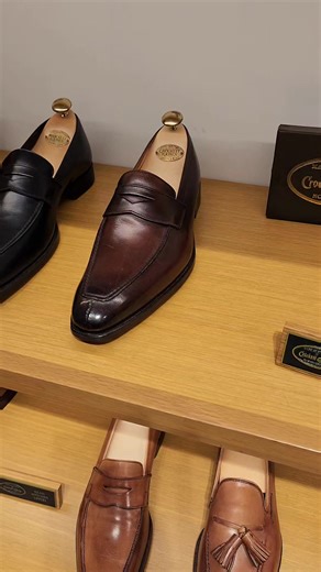 1.7K views · 49 reactions | Penny Loafers from the Handgrade Collection at Crockett & Jones Learn more: https://us.crockettandjones.com/collections/hand-grade-collection #englishshoes #englishshoemaker #crockettandjones | The Shoe Snob | Facebook