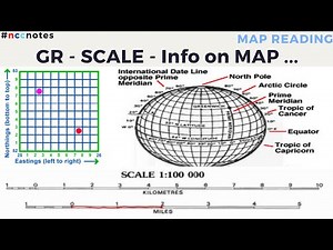 Grid Reference, Scale and Information on Map | Map Reading