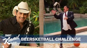 6.5K views · 197 reactions | Brad sings his way through his first late night monologue, and talks about the return of football, gets Guillermo to try the TikTok Beersketball Challenge, and sings 2020 versions of his songs with some help from Carrie Underwood. | Jimmy Kimmel Live | Facebook