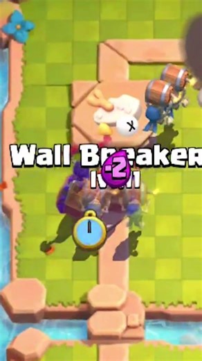Wallbreakers spam at the perfect moment #clashroyaleshorts #clashroyale