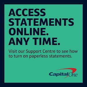 You can access your statements 100% online or on the mobile app, any time. Manage your paperless options in your online account. See how here: http://spr.ly/6181yJsdb. | Capital One Canada