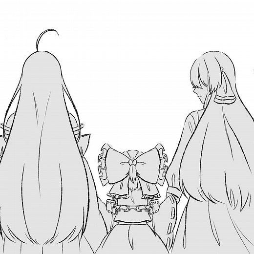 東方プロジェクトの感動的なイラスト