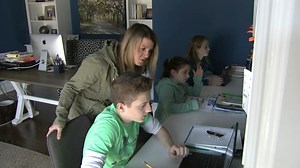 Clarendon Hills mother of 3 navigates e-learning during school closures due to COVID-19