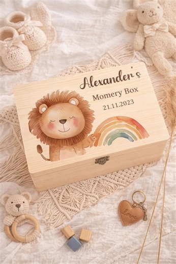 Personalized Baby Keepsake Box – Baby Birth Gift Set, Children's Keepsake Box, Personalized Baby Christening Gift - Etsy