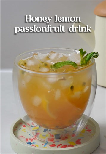 Honey Lemon Passionfruit Drink Recipe for Refreshing Vibes