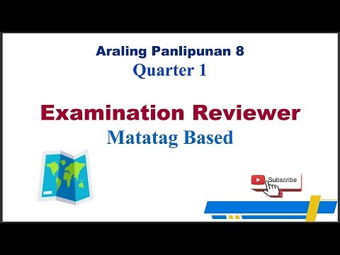 Araling Panlipunan 8 Quarter 1 Examination Reviewer