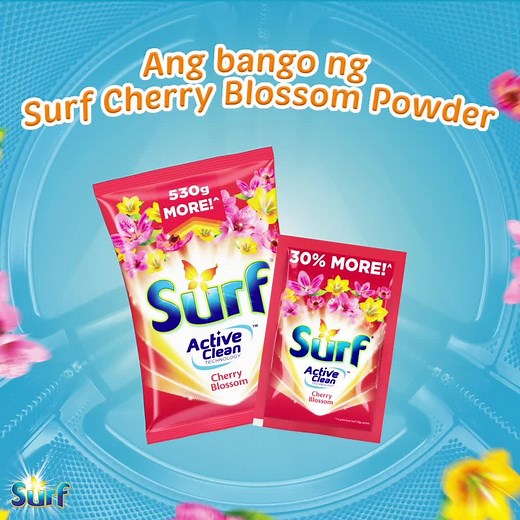 Ang paboritong bango ng Surf Powder Cherry Blossom, nasa liquid na! Try our NEW Surf Liquid Detergent Cherry Blossom! | Surf Philippines