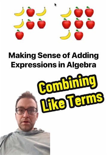 Combining like terms #algebra #mathematics #mathhelp #math #mathteacher
