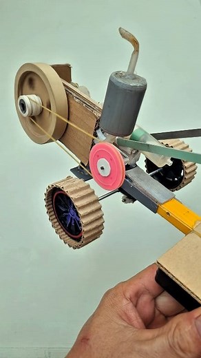 Homemade internal combustion engine model with realistic sound #DIY #EngineModel #CardboardCraft #foryoupage #dcmotorproject #explorepage #reels #project #science #viralshorts #trending #schoolproject #tech #creativesenito | Senito YT