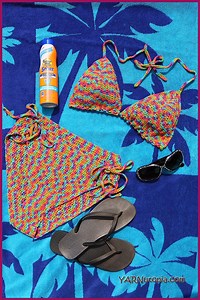 How to Crochet: The Sassy Summer Bikini - YARNutopia & More