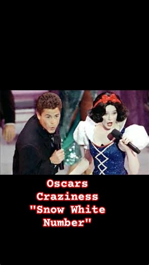 Oscars Most Embarrassing - Snow White and Rob Lowe Duet! #1989 #film #awards #cringe #shorts