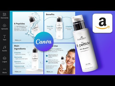 Amazon Listing Tutorial in Canva for Beginners