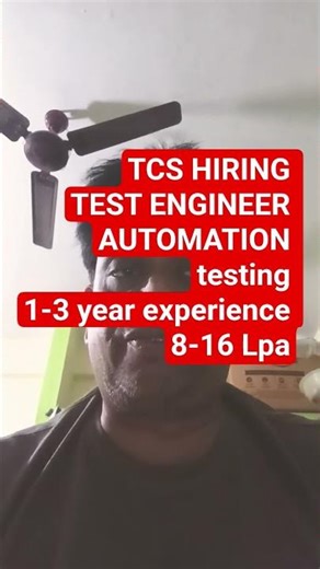 TCS Test Engineer Job 2026 🔥 Automation Testing | 1–3 Yrs Experience
