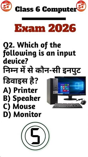 Class 6 Computer MCQ Quiz 💻 | Session Ending Exam 2025