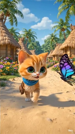 The Brave Little Kitten Mimi 🐾 | Heartwarming Cat Story | Cute Animal Adventure ❤️ #shorts #cat