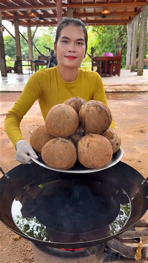 2.6M views · 31K reactions | Coconut cake recipe in my village | Cook with Me | Facebook