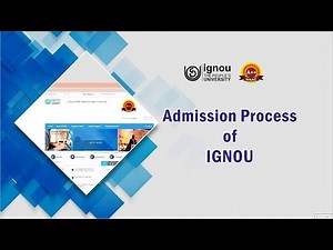 IGNOU's Admission Process
