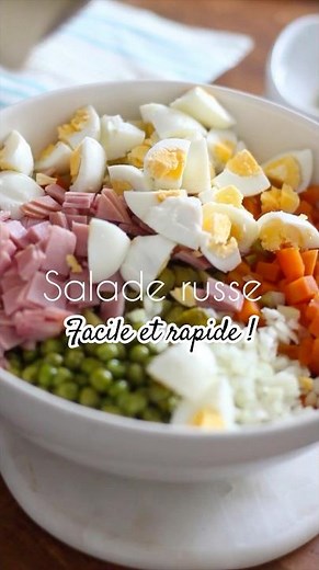 Salade Russe Maison Facile 🥔🥕 Recette Classique Crémeuse