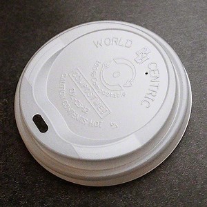 World Centric 10-20 oz Compostable CPLA Hot Cup Lids  | 1,000/Case