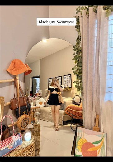 Stylish Black 3in1 Swimwear for Women