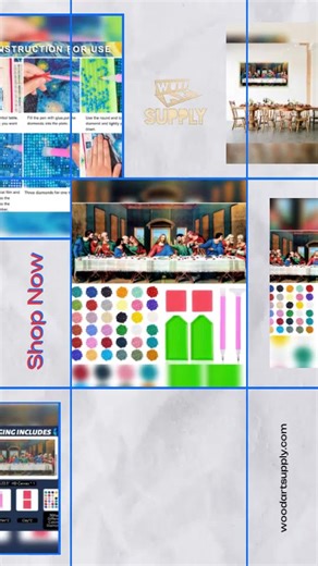 Create your own masterpiece and let your creativity shine! 🎨✨ Introducing the JesMolla DIY 5D Full Round Diamond Painting Kit featuring The Last Supper. 👀💎 Perfect for adults looking to escape the daily grind, this round full drill kit lets you experience the magic of art right at home. 🎉🖌️ Dive into a relaxing world where each diamond glitters with joy! Ideal for decorating your walls and impressing guests, every detail brings your space to life. 🏠🌟 Don't miss out on this fun-filled expe