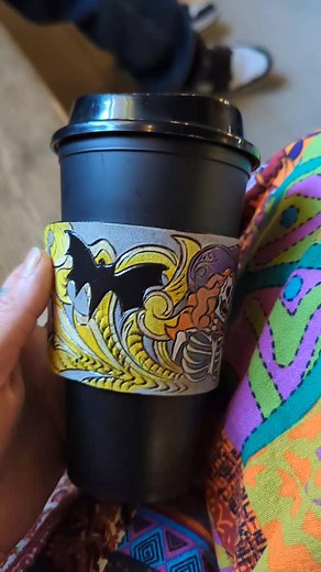 Re-Ride Stories spooky coffee cup wrap !! ☕ Kathryn DeShon 🖤 Jennie Coffey 🕸️ Denise DeShon | Callie Sue Edwards
