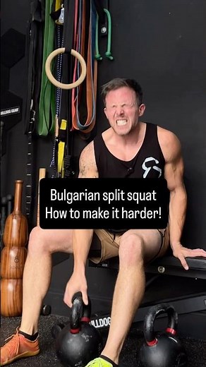 Bulgarian split squats | on hard mode ￼