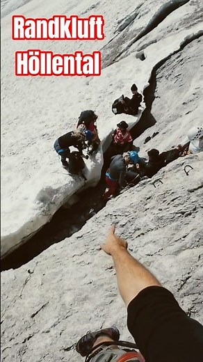Zugspitze Höllental Randkluft current conditions. Crampons required!!! #mountaintour #zugspitze