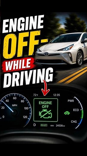 Your Toyota Hybrid Engine Turns Off While You're Driving