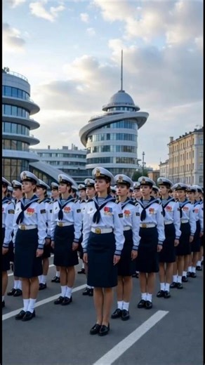 The World Amazed! The Moments Russian Female Soldiers Appear in Parade.