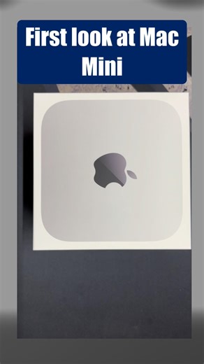 First look at Mac mini #apple #macos #macmini #shorts #adobe #premiere