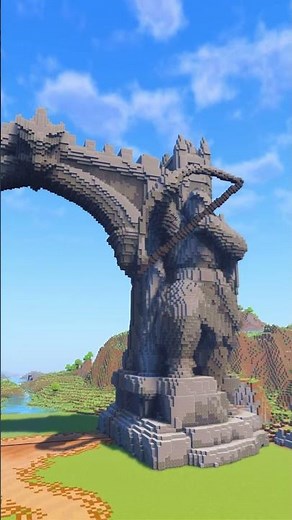 Minecraft Archer Nether Portal Design Build Timelapse #minecraft #minecraftbuilding