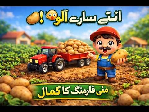 Mini Potato Farming 🥔 | From Seed to Market Full Story (Tiny Farm Animation)