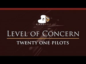twenty one pilots - Level of Concern - HIGHER Key (Piano Karaoke Instrumental)