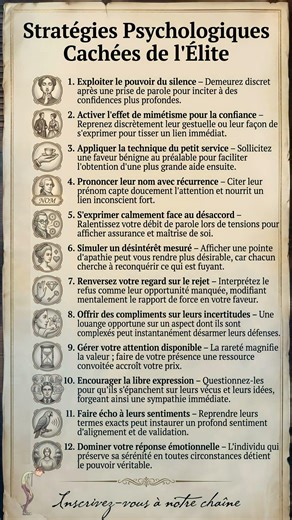 Les techniques interdites des élites pour manipuler sans rien dire