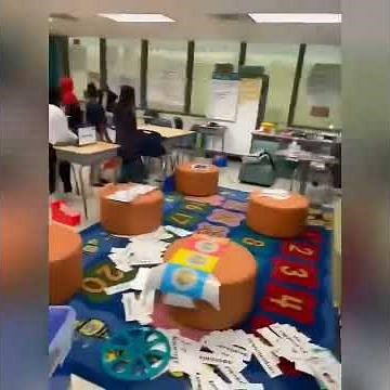 Little Girl Smashes Classroom Because She Mad WTF
