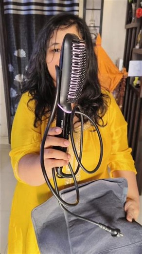 I Tried This Philips Hair Straightening Brush… SHOCKED at the Result! 😱🔥#shorts