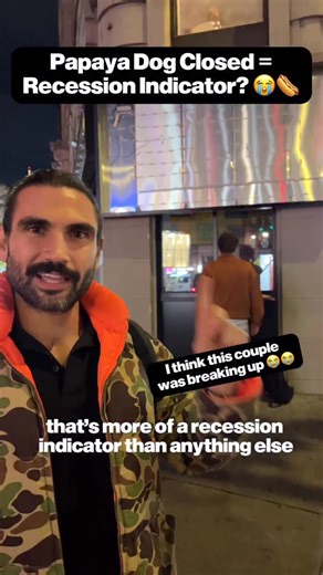 SAD MONEY on Instagram: "Is Papaya Dog Closing a recession indicator? Seriously though, RIP to an nyc institution. Only 72nd street remains. #nyc #newyork #finance #money #capitalism #business #wealth #funny #economy"