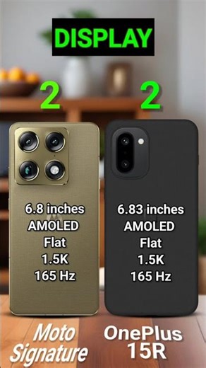 Motorola Signature vs OnePlus 15r #oneplus15r #motosignature