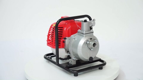 Gasoline Engine Water Pump 1-inch, 2 Stroke Gas Powered Trash Water, High-Pressure Gasoline Transfer Pump for Irrigation from Lake, Lift 30m/98.43ft