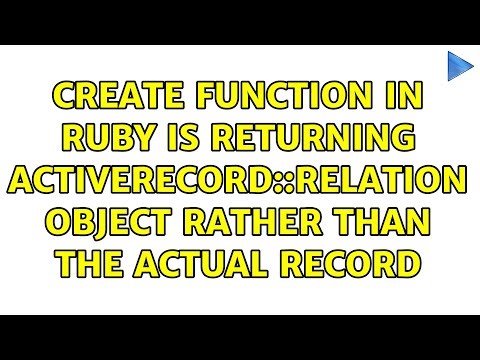 Create function in ruby is returning ActiveRecord::Relation object rather than the actual record