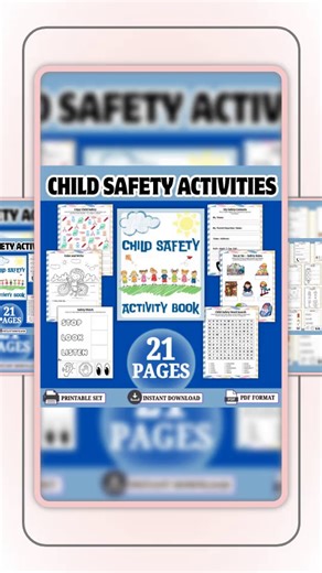 Looking for fun ways to boost your child's safety knowledge? 🧐✨ Our Child Safety Worksheets Printable is the perfect solution! This engaging 21-page activity pack is designed for homeschooling, kindergarten, and beyond. With colorful designs and interactive games, your kids will learn essential life skills while having a blast! 🏫🎉 Plus, our digital format means you get instant access – no waiting! Help your little ones feel confident and safe in every situation. 🌟 #ChildSafety #KidsActivitie