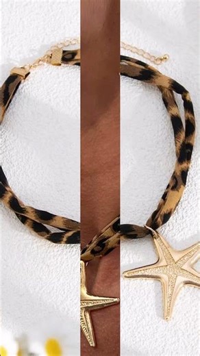 IngeSight Z Vintage Starfish Pendant Necklace — Bohemian Gold Choker for Women