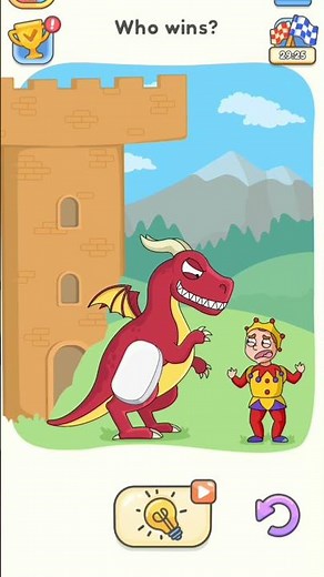 DOP 5 (Delete One Part) Level -54 Who's win 😱#shorts