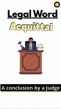 Acquittal Explained | When Court Declares ‘Not Guilty’ ⚖️ #relatable #shorts #fypp #law #reels #hk