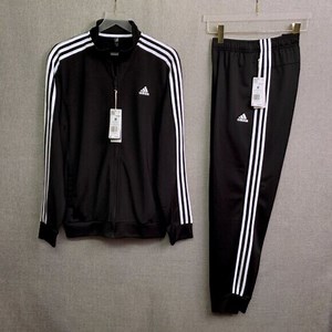 ADIDAS Multi Sport Track Jacket & Joggers XL SET Color Black & White NWT